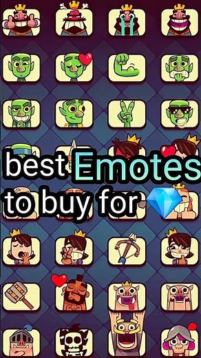 best Emotes for gems 💎 #clashroyale #shorts