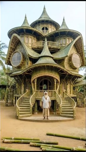 Matir Sathe Basher Karigori: Pura Bamboo House Construction Timelapse #shorts #viral #timelapse