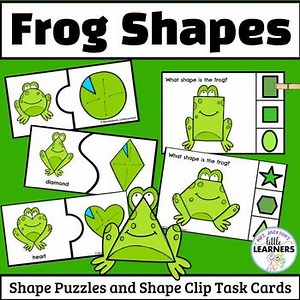 Frog 2D Shape Matching & Sorting | Spring Pond Life Math Centers