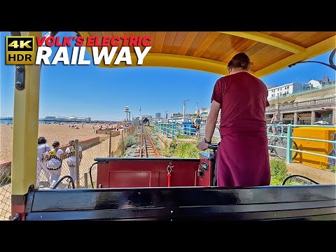 Volk's Electric Railway 🚂 - Ride along the world's oldest operating electric railway - Brighton, UK