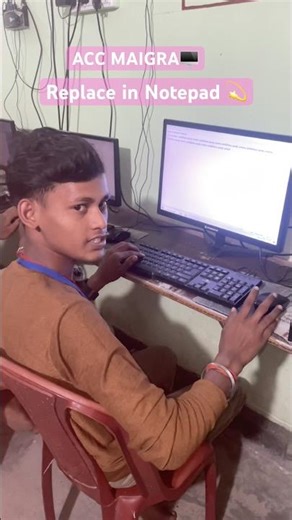 How to used Replace in Notepad 📝 #shorts