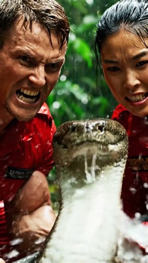 RESCUE: Orangutan Caught in Giant Python's Death Grip #orangutan #giantpython #wildlifesurvival