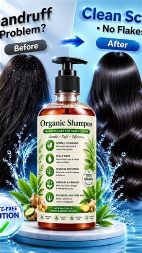 Organic shampoo is a plant-based, natural cleanser #organic #shampoo