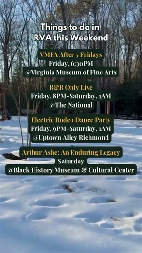 RVA Weekend Guide 🌟 | Jan 30-Feb 1 #richmondva #realestate #chesterfieldva