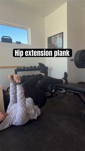 Single leg hamstring bridge/Hip extension plank