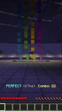 【Minecraft】Rhythm 4Key 譜 面 崩 壊 #shorts