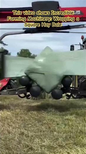 High-Speed Silage Wrapping in Action #FarmingLife #AgriculturalMachinery #ModernFarming #HayBale