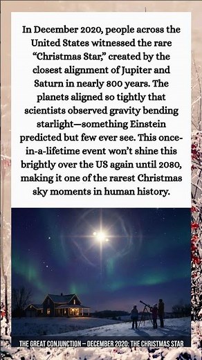 The Christmas Star Over the US A Once-in-800-Year Cosmic Gift 🎄✨ - Facts with Neil