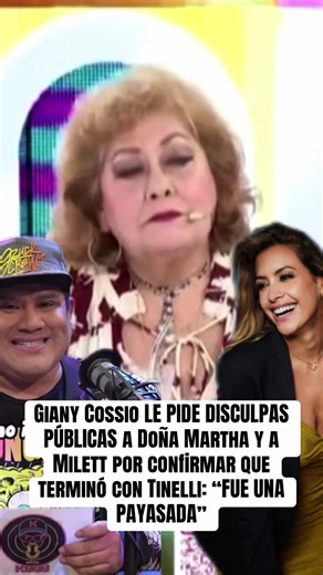 Giany Cossio pide disculpas públicas a Doña Martha y Milett