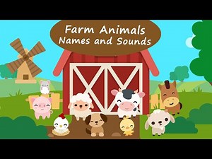 My First Animals #1 - Learn Farm Animals Names and Sounds | AmayaKids Farming Games