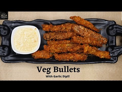 Veg Bullets Recipe | How to Make Veg Bullets at Home | Healthy Snack Recipe | Divya'z Kitchen