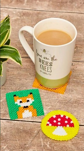 How To Make A Woodland Animals Fuse Beads Coaster | Baker Ross