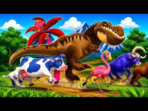 animal stampede running fast with huge creatures PART38 #038