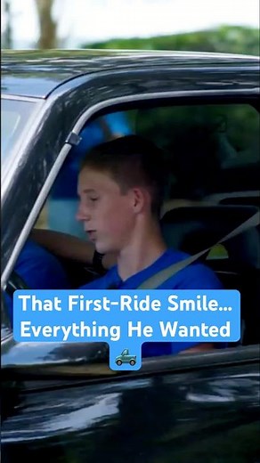His First Ride in His Wish Truck!