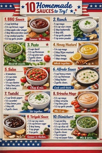 Easy Healthy Homemade Sauces