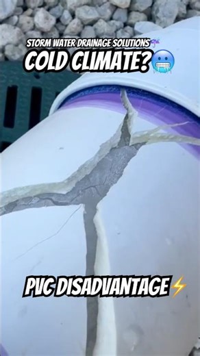 Disadvantages of PVC Drainage Pipe - PVC Cracking From Freeze