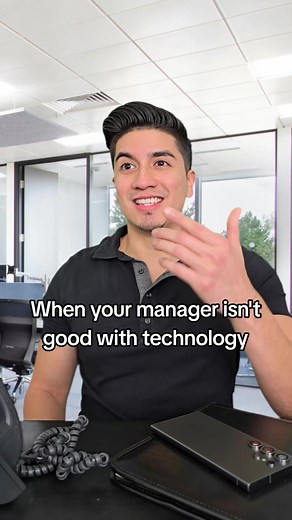 When your manager isn't good with technology