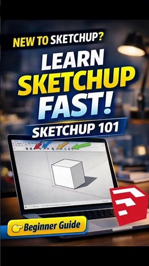 How to Use SketchUp for Beginners | Quick Start Guide #shorts #SketchUp #SketchTutorial