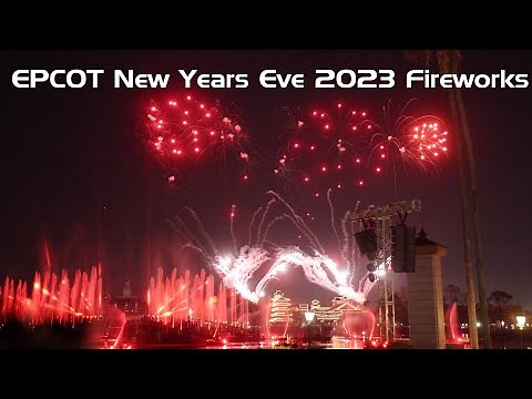 EPCOT New Years Eve 2023 Fireworks Full Show in 4K | Walt Disney World Orlando Florida 2023 - 2024