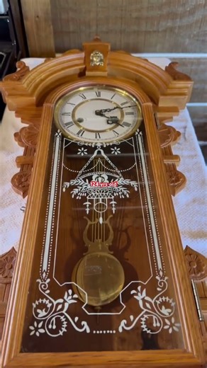 124 yrs old antique clock #antiques #clock #history #woodworking