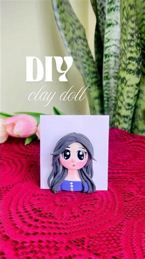 Cute Clay Doll Making|| #shorts #youtubeshorts #clayart #asmr