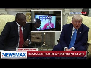 WATCH: Trump plays clip of South African politician making racist comments in front of president