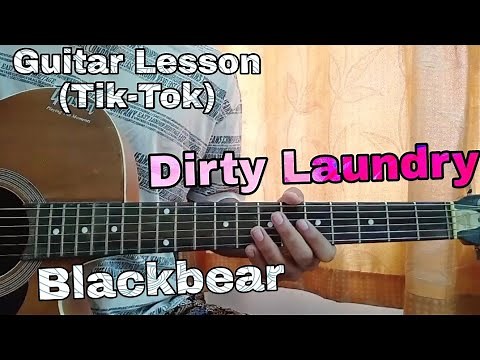 Blackbear - Dirty Laundry (Tik-Tok) // Easy Guitar Tutorial, Lesson,Chords,How to play
