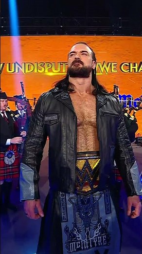 An entrance fit for the WWE CHAMPION! 😮‍💨⚔️