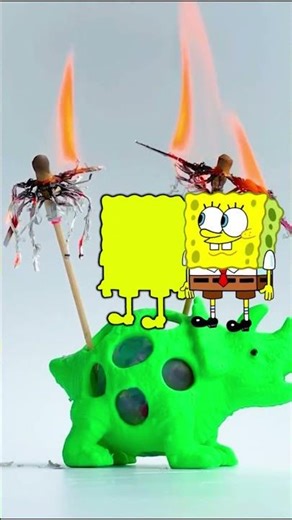 SpongeBob acting normal challenge FAILED 😂 #spongebob #shorts