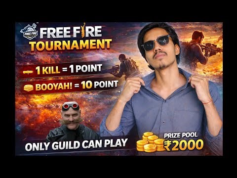 🏆 FREE FIRE MEGA TOURNAMENT | ₹5K PRIZE POOL | GUILD vs GUILD 🔥 | 