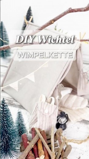 DIY Wichtel-Wimpelkette aus Stoffresten – Einfach & Schnell Basteln