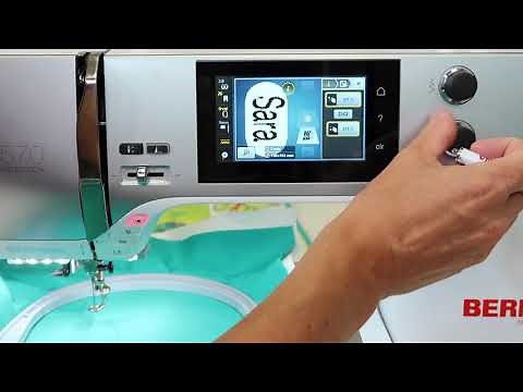 BERNINA 570 90 How to Load an Embroidery Alphabet
