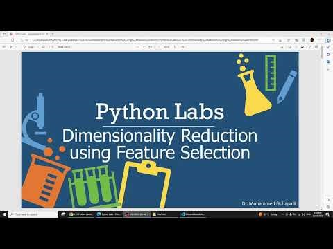 Dimensionality Reduction using Feature Selection in Visual Studio Code