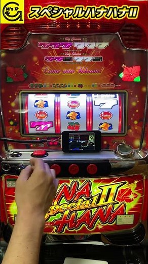 ホールにて新台ニューキングハナハナV30を打ったので！【スペシャルハナハナⅡ30】ハナハナシリーズ当時最強111％ #5号機 #パチスロ #shorts