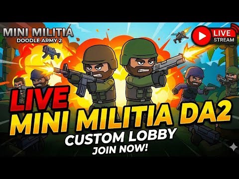 Mini Militia Live Stream 🔥| The Human Gaming #live