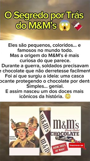 O Segredo por Trás do M&M’s 😱🍫