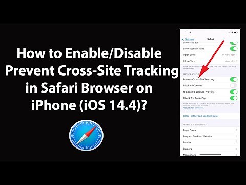 How to Enable/Disable Prevent Cross-Site Tracking in Safari Browser on iPhone (iOS 14.4)?