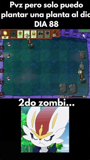 PVZ PERO SOLO PUEDO PLANTAR UNA PLANTA AL DIA, DIA 88#shorts #viralshorts #pvz #pvzgameplay