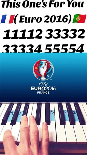 Play Euro 2016's Most Iconic Song on Piano #piano #tutorial #easy