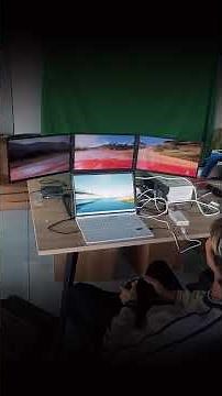 triple 1920*1080p, one key to switch to 5760*1080p display, so fast for gaming #lepow