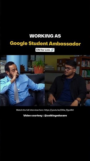 How to Become a Google Student Ambassador? 🎓✨ | My Internship Journey. Courtesy @catkingeducare