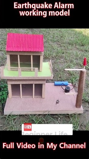 Earthquake Detector Alarm | School Project #schoolproject #diy #shorts