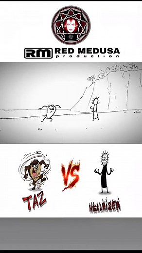 Taz vs Hellraiser 🎥 #cartoon #animation #taz #hellraiser #fyp | Pixel.p45