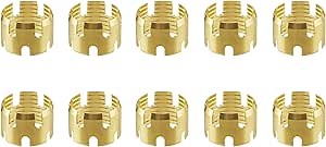 Brass DOT Air Brake Hose End Fitting Sleeve Tube, Dazakoot Sleeve Tube for Hose End Connector, 1/2” Air Brake Hose End Fitting Repair Tube (Pack of 10)