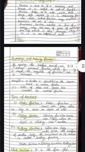 Science class 8th | Chapter 9 notes | Friction |#mostviewed #science