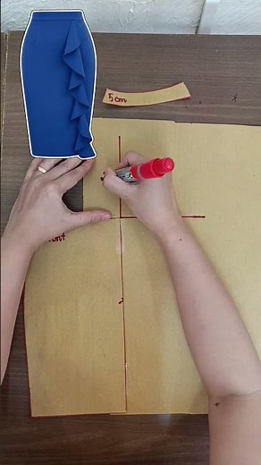 How to create a ruffle skirt design