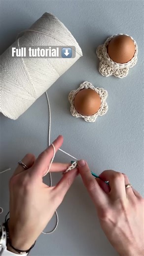 Crochet Easter pattern - Free crochet tutorial #crochet #easter #fyp #egg #foryou