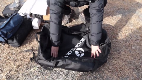 Rock Cloud Foldable Wheeled Duffel Bag with Wheels 110L Rolling Duffle Bag Packable 28 inch for Travel Camping Sports