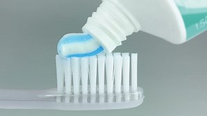 Toothbrush and toothpaste.