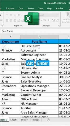 Make Data in MS Excel #excel #exceltricks #exceltips #excelshortcuts #shorts #viral #ytshorts #trend
